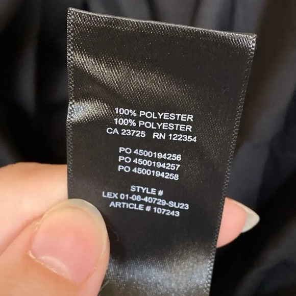 ARITZIA Babaton Collaborate Satin Mini Shirt Dress Black Size XS Office Siren - Picture 9 of 10